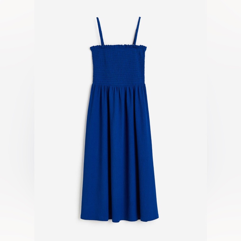 H&M Smocked Bodice Midi Dress